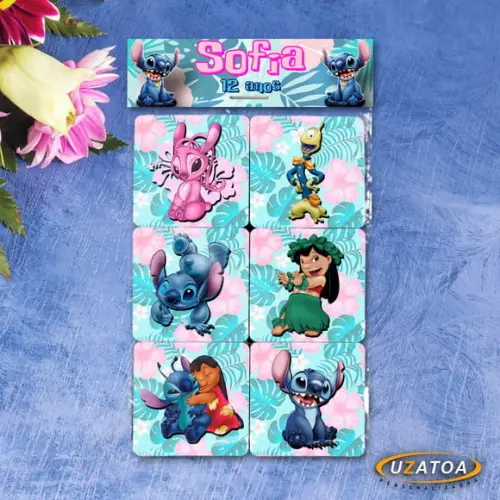 Jogo da Memória Personalizado em mdf - Stitch