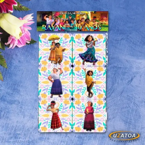 Jogo da Memória Personalizado em mdf - Encanto