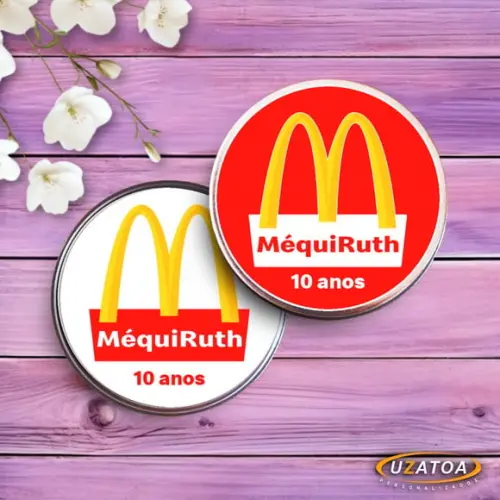 Jogo da Memória Personalizado na Latinha - Mc Donalds
