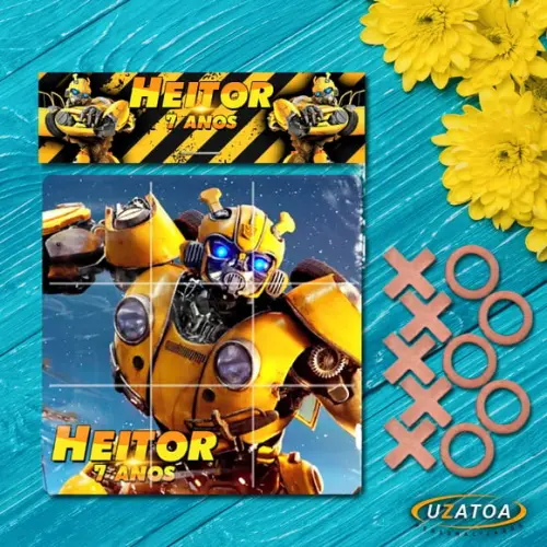 Jogo da Velha Personalizado em mdf - Bumblebee