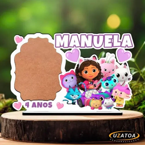 Lembrancinha Porta-retratos Personalizado em mdf - Gabby