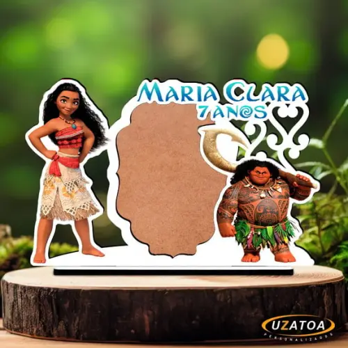 Lembrancinha Porta-retratos Personalizado em mdf - Moana