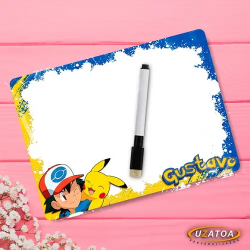Lousa Mágica Personalizada em MDF - Pokemon