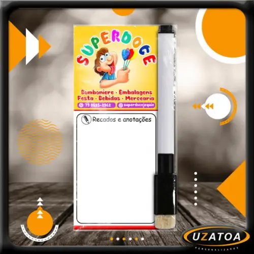 Mini Lousa Personalizada com Caneta - Corporativo