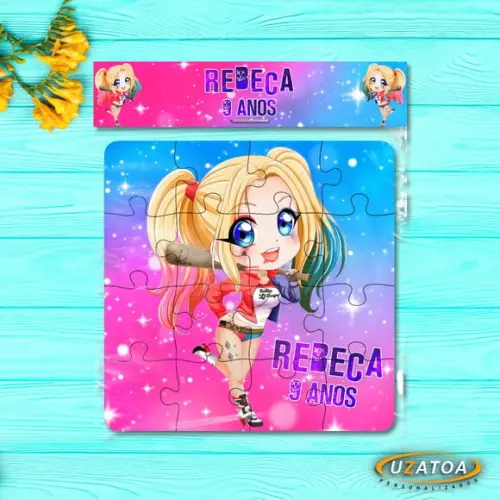 Quebra-cabeça Personalizado em mdf - Arlequina