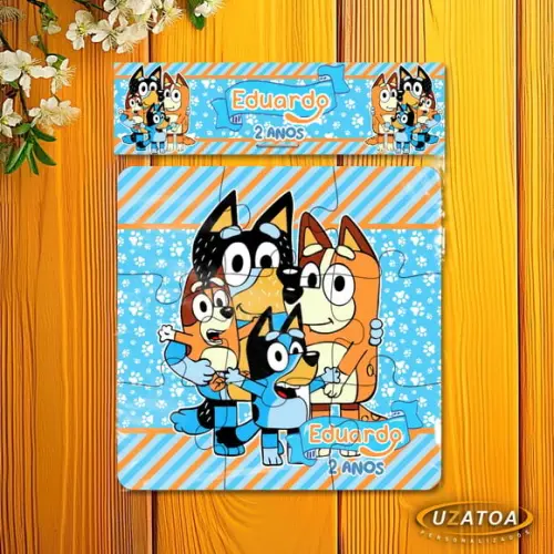 Quebra-cabeça Personalizado em mdf - Bluey