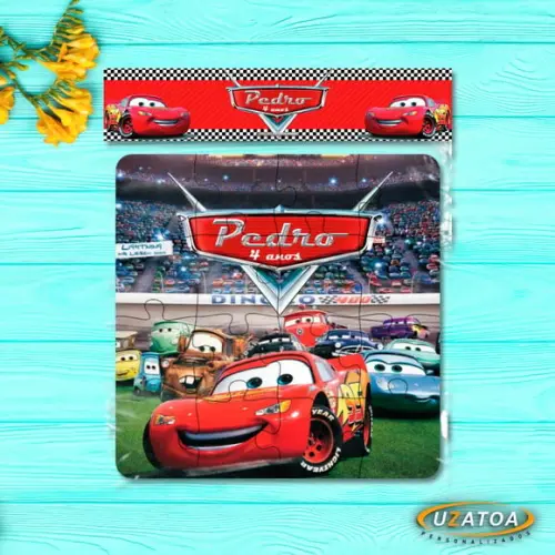 Quebra-cabeça Personalizado em mdf - Carros