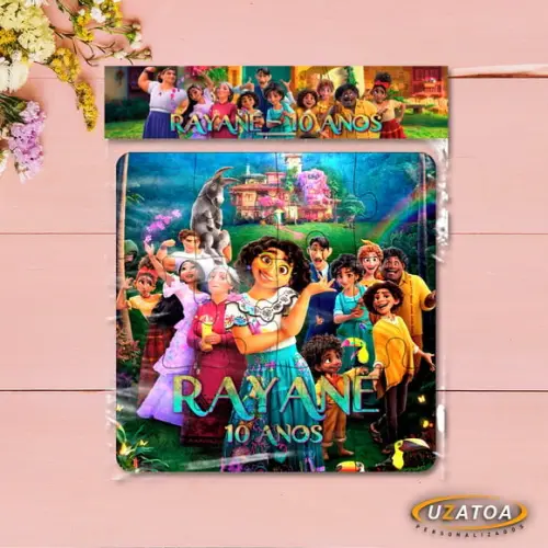 Quebra-cabeça Personalizado em mdf - Encanto