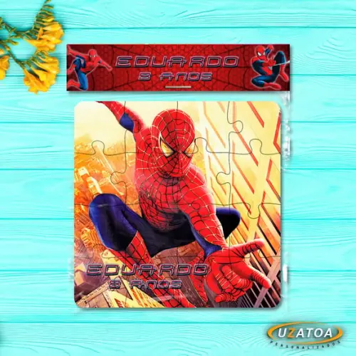 Quebra-cabeça Personalizado em mdf - Homem Aranha