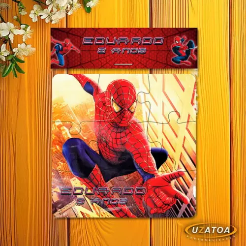 Quebra-cabeça Personalizado em mdf - Homem Aranha