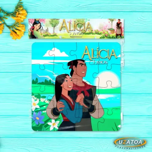 Quebra-cabeça Personalizado em mdf - Mulan