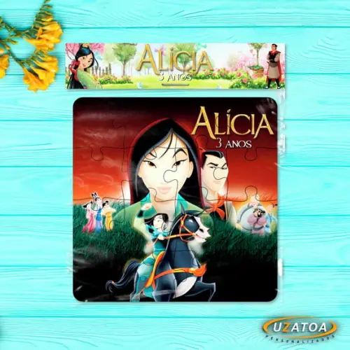 Quebra-cabeça Personalizado em mdf - Mulan