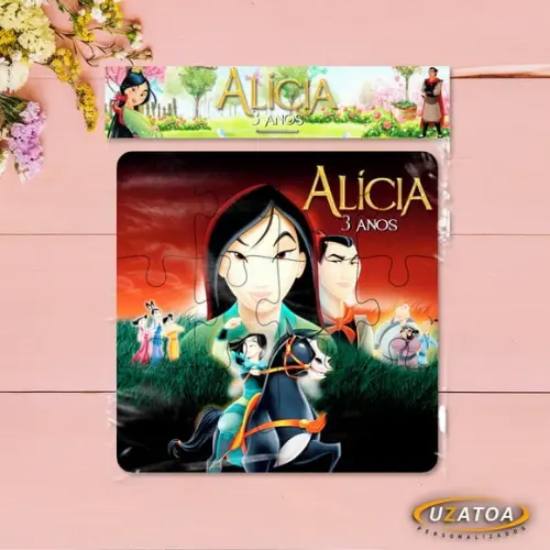 Quebra-cabeça Personalizado em mdf - Mulan