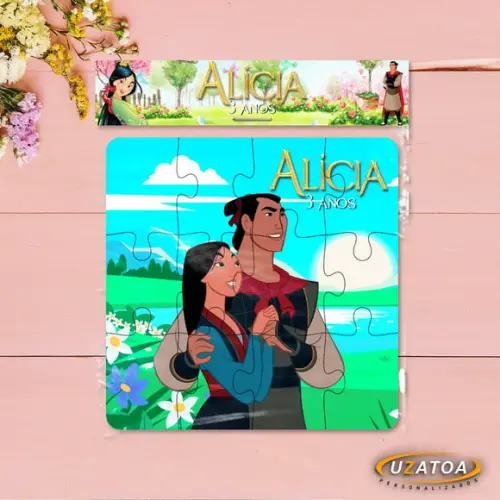Quebra-cabeça Personalizado em mdf - Mulan
