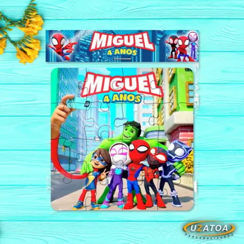Quebra-cabeça Personalizado em mdf - Spidey