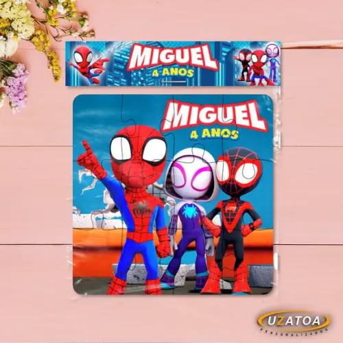 Quebra-cabeça Personalizado em mdf - Spidey