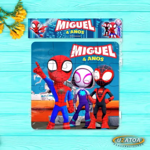 Quebra-cabeça Personalizado em mdf - Spidey