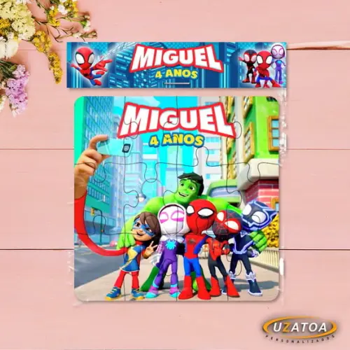 Quebra-cabeça Personalizado em mdf - Spidey