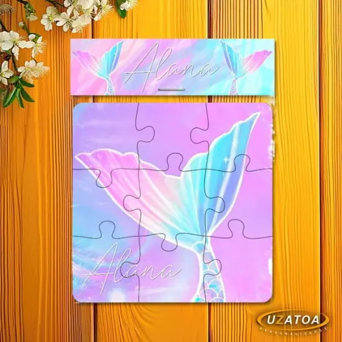 Quebra-cabeça Personalizado em mdf - Sereia