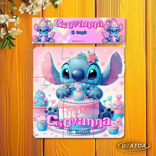 Quebra-cabeça Personalizado em mdf - Stitch