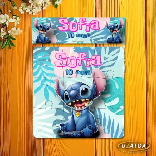 Quebra-cabeça Personalizado em mdf - Stitch
