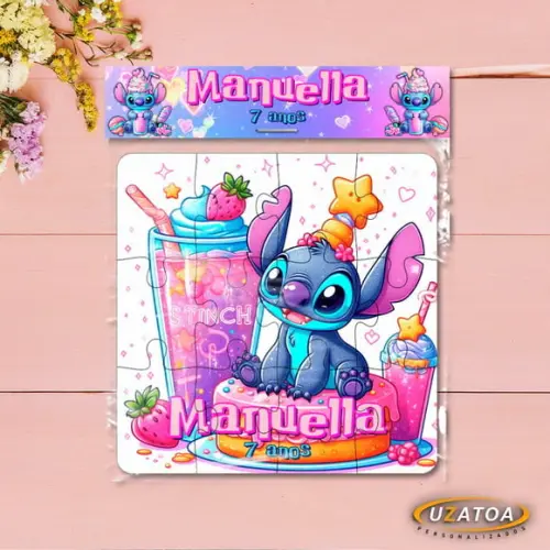 Quebra-cabeça Personalizado em mdf - Stitch