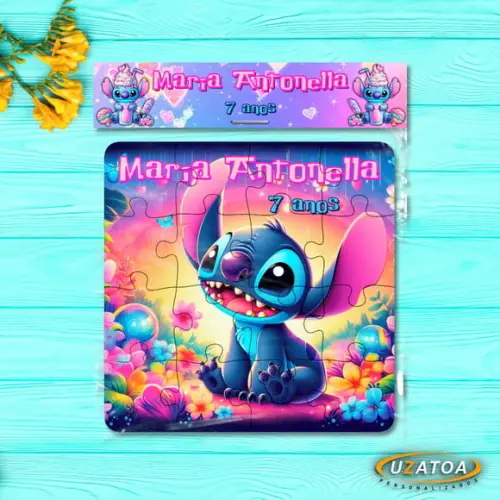 Quebra-cabeça Personalizado em mdf - Stitch