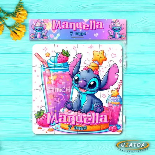 Quebra-cabeça Personalizado em mdf - Stitch