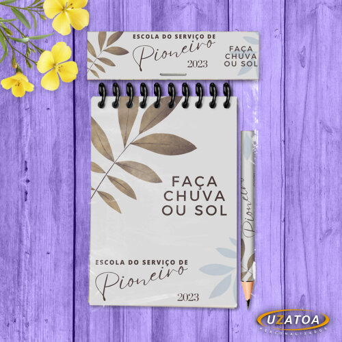 Brinde Corporativo Com Mini Lápis - Bloco Personalizado Evento Empresa