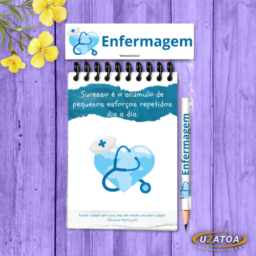 Brinde Corporativo Com Mini Lápis - Bloco Personalizado Evento E