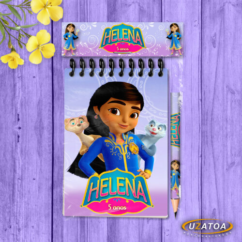 Lembrancinha Mira A Detetive Do Reino Com Mini Lápis - Bloco Personalizado