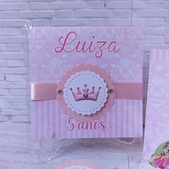 Convite Princesas Disney Popup 3d