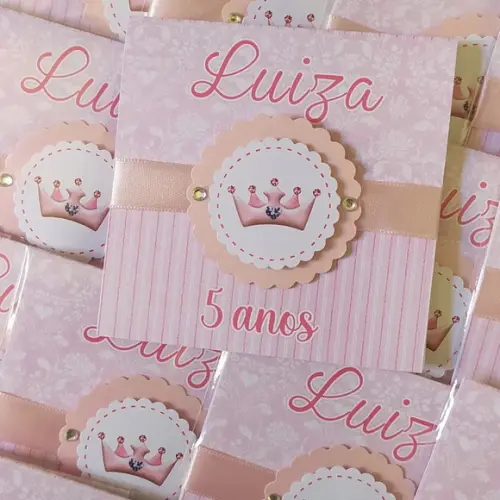 Convite Princesas Disney Popup 3d
