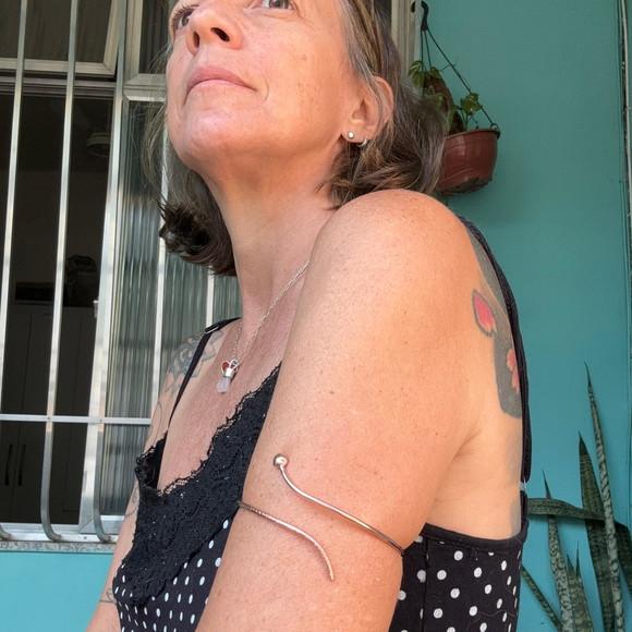 Bracelete Serpente em Cobre Puro