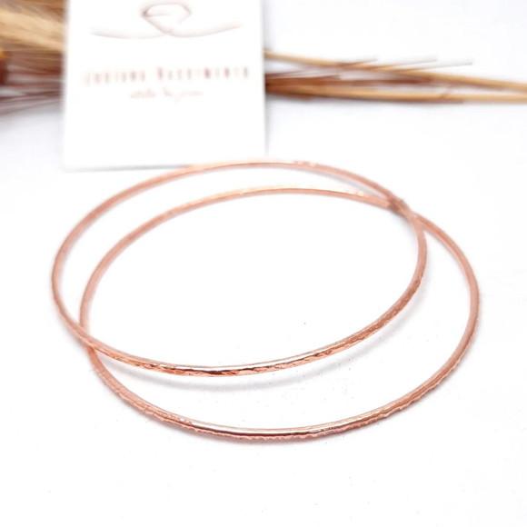 Conjunto Pulseiras Argola em Cobre Puro - Fininhas