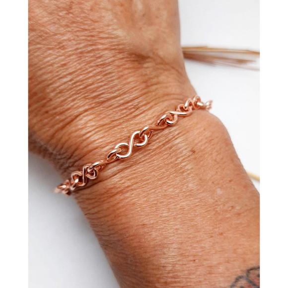 Pulseira Infinito em Cobre Puro