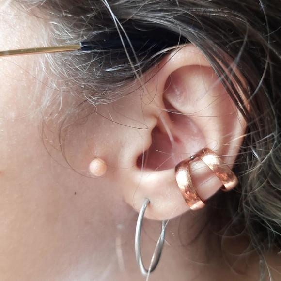 Piercing Fake Duplo em Cobre Puro
