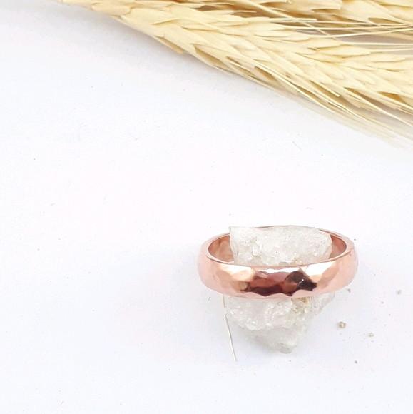 Anel Estilo Aliança inspiração em Cobre
