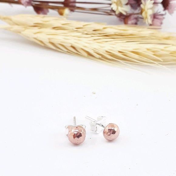 Mini Brinco inspiração em Cobre - Pino de Prata