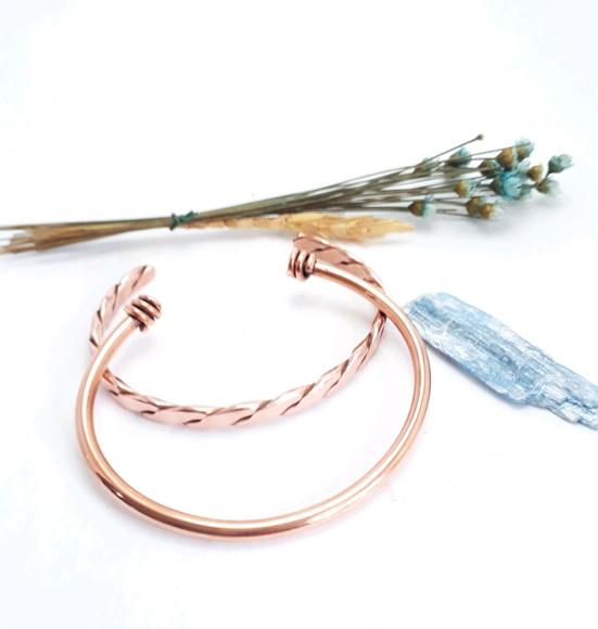 Pulseira Trabalhada em Cobre - Valor un - Escolha Seu Modelo
