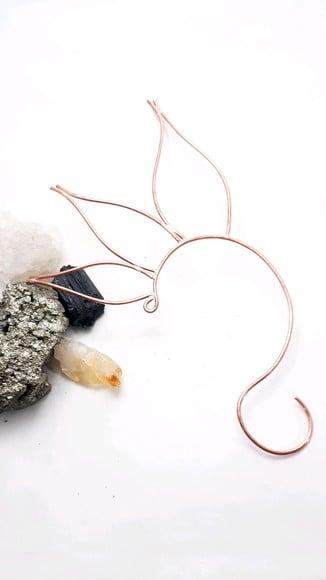 Earcuff Pétalas em Cobre