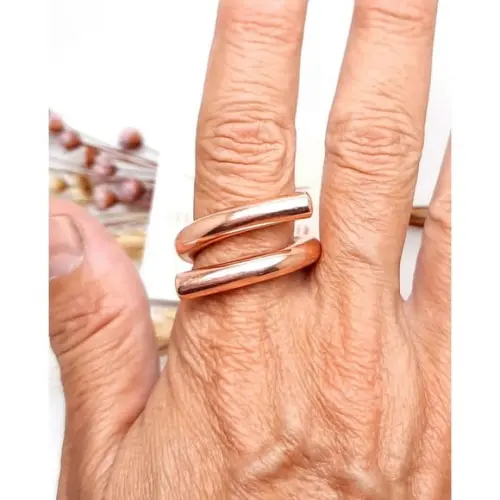 Anel Bold Light em Cobre Puro