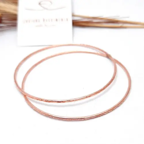 Conjunto Pulseiras Argola em Cobre Puro - Fininhas