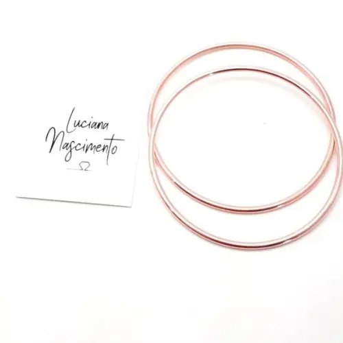 Pulseira Argola Fechada em Cobre Puro - Unidade