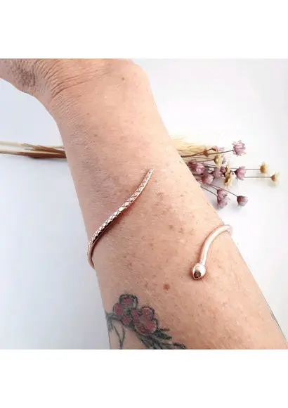 Pulseira/bracelete Serpente em Cobre Ii