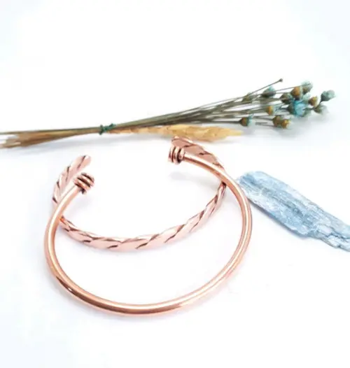 Pulseira Trabalhada em Cobre - Valor un - Escolha Seu Modelo