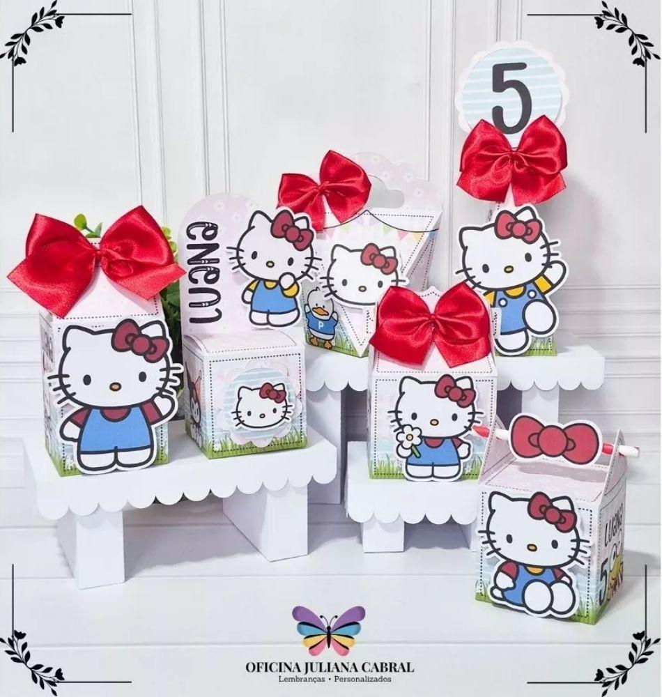 Kit 36 Personalizados Hello Kitty
