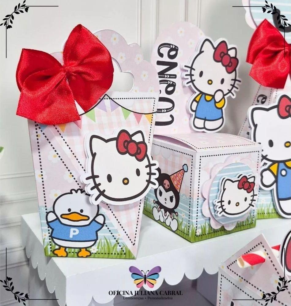 Kit 36 Personalizados Hello Kitty