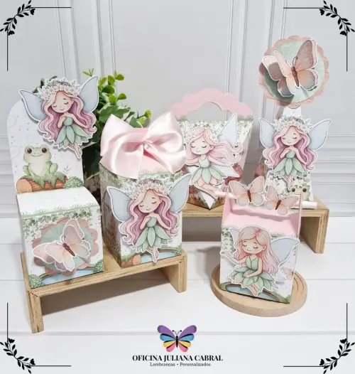 Kit 24 Personalizados Fadas