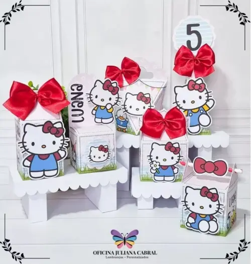 Kit 36 Personalizados Hello Kitty